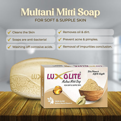 Luxolite Multani Mitti Soap - 100% Natural & Organic