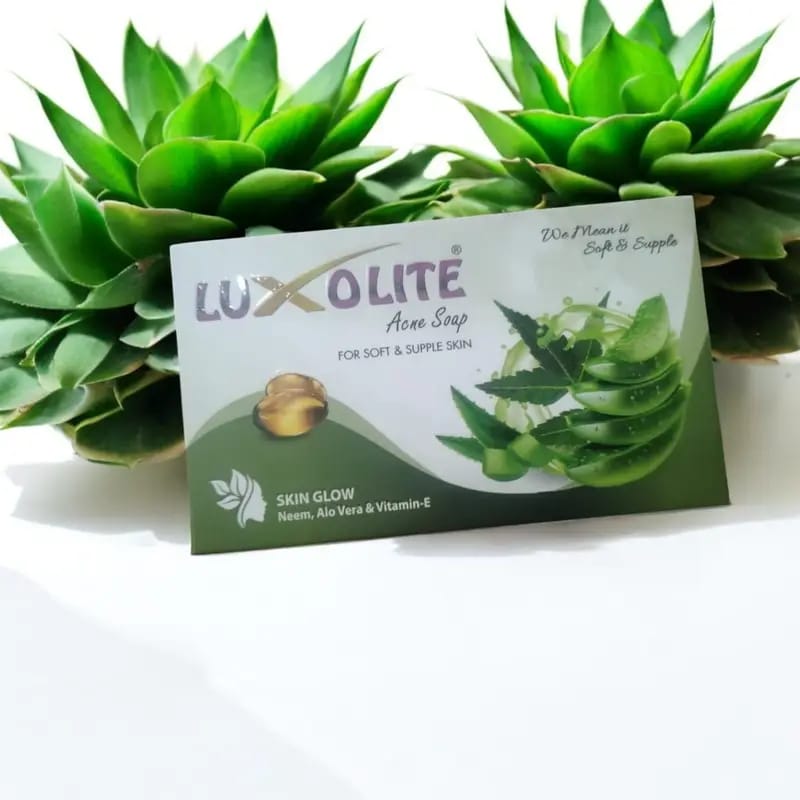 Luxolite Acne Soap - Neem & Aloe Vera Acne Soap - 100% Natural & Organic